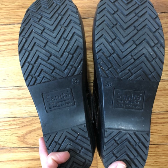 Sanita Brown women’s Leather Clogs Size 38 (US 7.5) - Picture 5 of 7